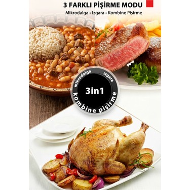 Toshiba Toshiba Grill Izgaralı Chef Defrost 25L Dijital Siyah Mikrodalga Fırın — 4. ürün görseli