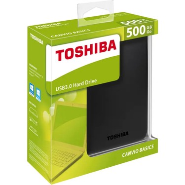 Toshiba Toshiba HDTB405EK3AA Canvio Basics 500 GB 2.5" USB 3.0 Taşınabilir — 2. ürün görseli