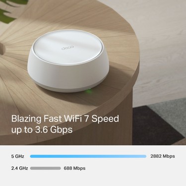 TP-Link TP-Link Deco BE25 (1-Pack) | Wi-Fi 7 Mesh Sistemi | BE3600 Mbps Hız | Fiber Uyumlu | Çift Bant | — 4. ürün görseli