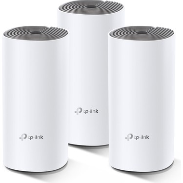 TP-Link TP-Link Deco E4 (3-Pack) | Wi-Fi 5 Mesh Sistemi | AC1200 Mbps Hız | Fiber Uyumlu | Çift Bant | 100 fiyatı ve görseli