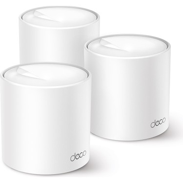 TP-Link TP-Link Deco X50 (3-Pack) | Wi-Fi 6 Mesh Sistemi | AX3000 Mbps Hız | Fiber Uyumlu | Çift Bant | fiyatı ve görseli