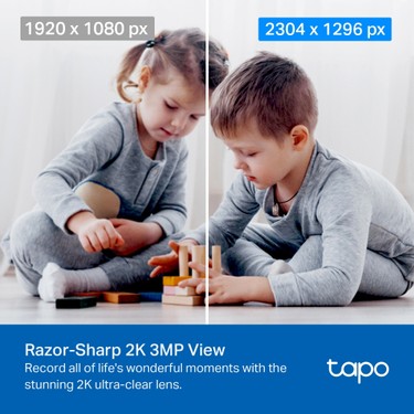 TP-Link TP-Link Tapo C210 | Akıllı Wi-Fi Güvenlik Kamerası | 2K 3MP | 360° Hareket Takibi | 9m Gece Görüşü — 3. ürün görseli