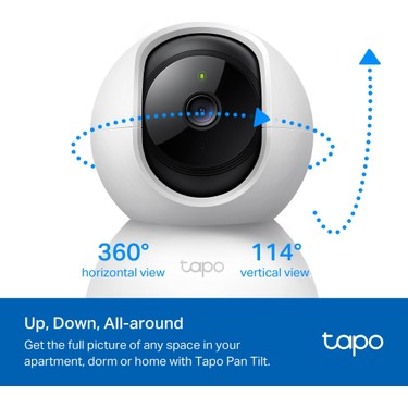 TP-Link TP-Link Tapo C210 | Akıllı Wi-Fi Güvenlik Kamerası | 2K 3MP | 360° Hareket Takibi | 9m Gece Görüşü — 4. ürün görseli
