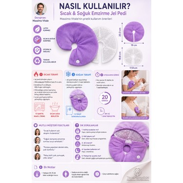 Transformacion Transformacion Emzirme Destek Pedi, Sıcak Soğuk Göğüs Terapisi, Mastit ve Pompa Yardımcısı — 3. ürün görseli