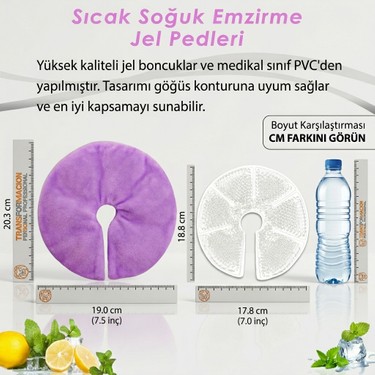 Transformacion Transformacion Emzirme Destek Pedi, Sıcak Soğuk Göğüs Terapisi, Mastit ve Pompa Yardımcısı — 5. ürün görseli