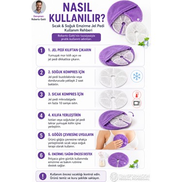 Transformacion Transformacion Emzirme Destek Pedi, Sıcak Soğuk Göğüs Terapisi, Mastit ve Pompa Yardımcısı — 6. ürün görseli