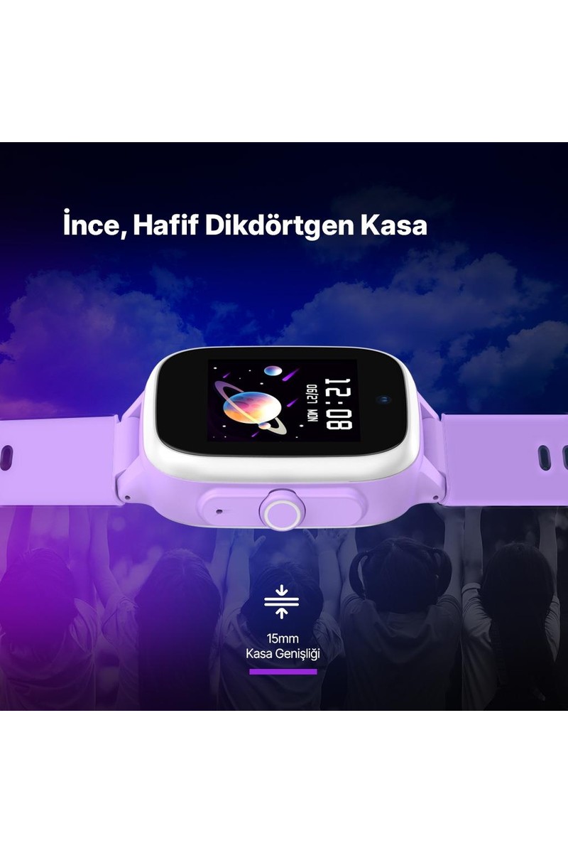 Ttec Ttec Kidi Lite GPS 4G Sim Kartlı Akıllı Çocuk Saati Sihirli Lila 2KSW01 — 3. ürün görseli
