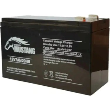 Ttec TTec Pi-Es Mustang Bakımsız Kuru Akü 12V 7Ah Uzun Ömürlü Düşük — 3. ürün görseli