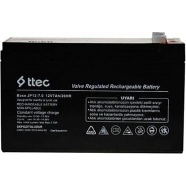 Ttec TTec Pi-Es Mustang Bakımsız Kuru Akü 12V 7Ah Uzun Ömürlü Düşük — 5. ürün görseli