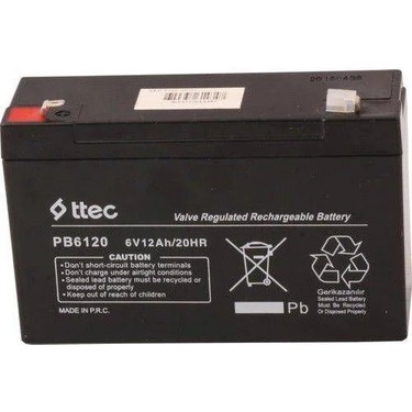 Ttec Ttec Smoby Quad Rally Akülü Motor Için Uyumlu - Akü 6V 12AH - 6 Volt 12 Amper Kuru Tip Akü Batarya fiyatı ve görseli