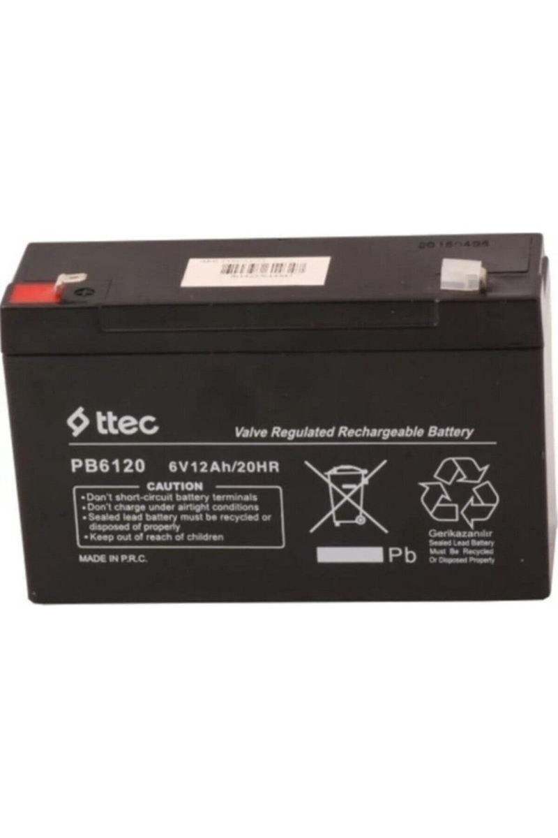 Ttec Ttec Smoby Quad Rally Akülü Motor Için Uyumlu - Akü 6V 12AH - 6 Volt 12 Amper Kuru Tip Akü Batarya — 4. ürün görseli