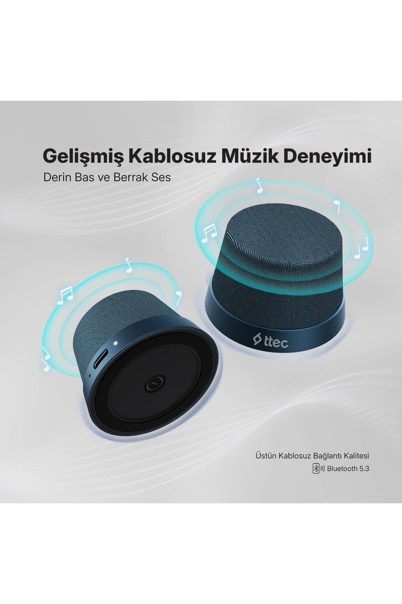 Ttec Ttec Vox Mini M Magsafe Uyumlu Kablosuz Bluetooth Hoparlör Lacivert 2BH13L — 2. ürün görseli