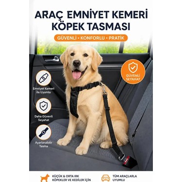 TUMKE TUMKE Evcil Hayvan Araç Emniyet Kemeri Kedi Köpek Araba Oto Tasması Oto Aksesuarı Kedi Köpek fiyatı ve görseli