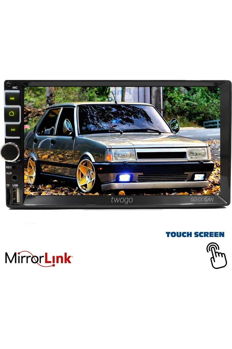 Twogo Twogo Double Teyp 7 4X50W Mirrorlink Bt/usb/sd/mp5/aux/fm Kameralı Tofas Seri Twogo — 4. ürün görseli
