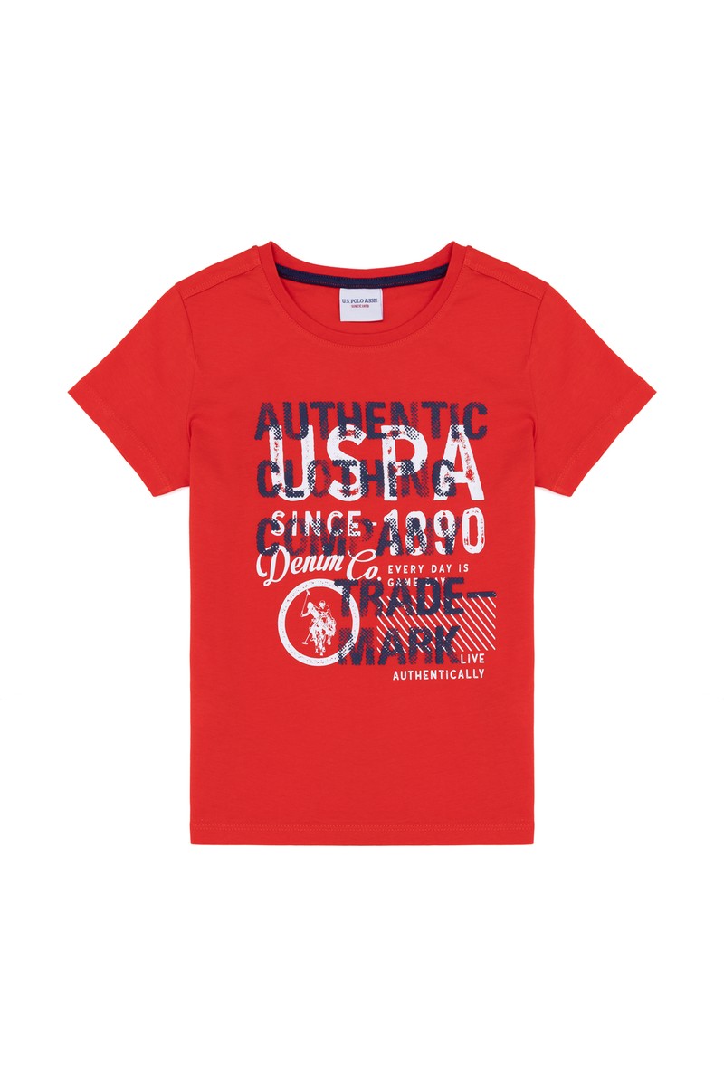 U.S. Polo Assn. Erkek Çocuk Kırmızı Tişört 50263338-VR030