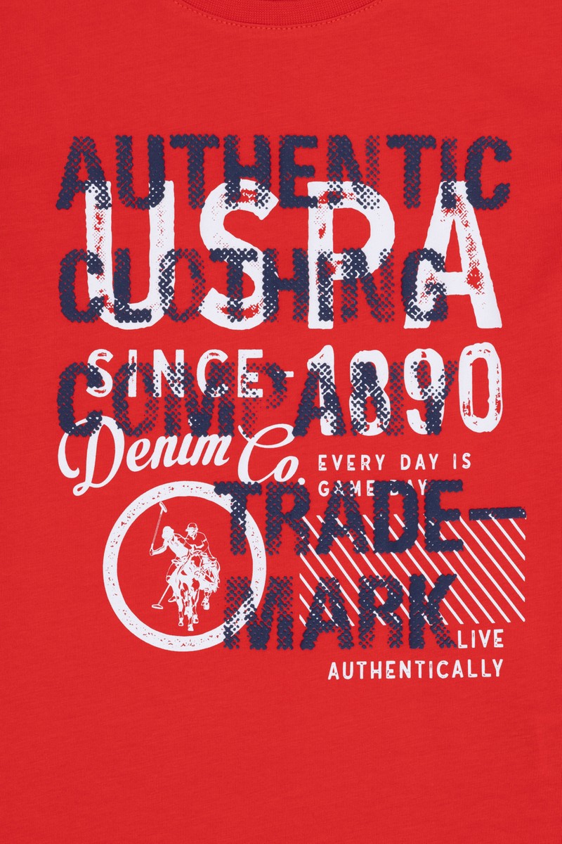 U.S. U.S. Polo Assn. Erkek Çocuk Kırmızı Tişört 50263338-VR030 — 3. ürün görseli