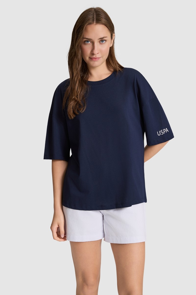 U.S. Polo Assn. Kadın Lacivert Tişört 50323529-VR033