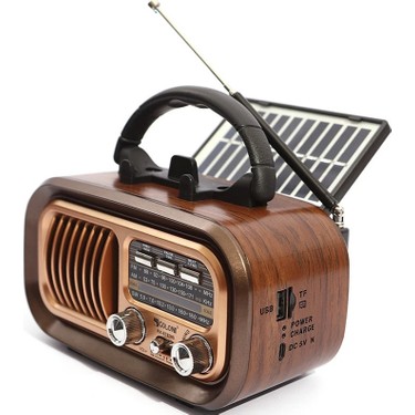 UltraTekno Ultratekno RX-BT628S Güneş Panelli Nostaljik Radyo Bt/tf/usb/fm/am/sw 3 Bandlı — 2. ürün görseli