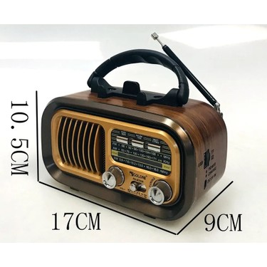UltraTekno Ultratekno RX-BT628S Güneş Panelli Nostaljik Radyo Bt/tf/usb/fm/am/sw 3 Bandlı — 3. ürün görseli