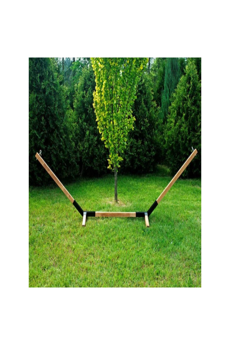 Umut Umut Park Metal Ayaklı Bahçe Hamak(Meşe Renk). — 3. ürün görseli