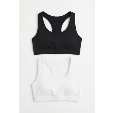 Underwear Bodyway Underwear Bodyway 2'li Paket Pamuklu Pedli Sporcu Sütyeni & Bralet - Günlük Rahat Yüzücü Model fiyatı ve görseli
