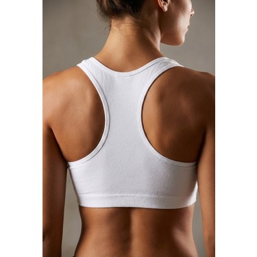 Underwear Bodyway Underwear Bodyway 2'li Paket Pamuklu Pedli Sporcu Sütyeni & Bralet - Günlük Rahat Yüzücü Model — 2. ürün görseli