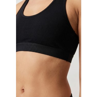 Underwear Bodyway Underwear Bodyway 2'li Paket Pamuklu Pedli Sporcu Sütyeni & Bralet - Günlük Rahat Yüzücü Model — 3. ürün görseli