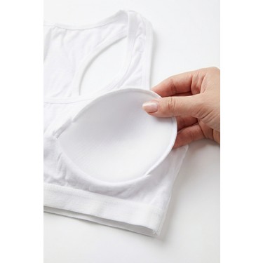 Underwear Bodyway Underwear Bodyway 2'li Paket Pamuklu Pedli Sporcu Sütyeni & Bralet - Günlük Rahat Yüzücü Model — 5. ürün görseli