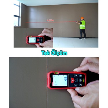 Uni-T Uni-T LM50A 50 M Lazer Metre Ölçer Yüksek Hassasiyetli Ölçüm Fonksiyonları ile — 5. ürün görseli