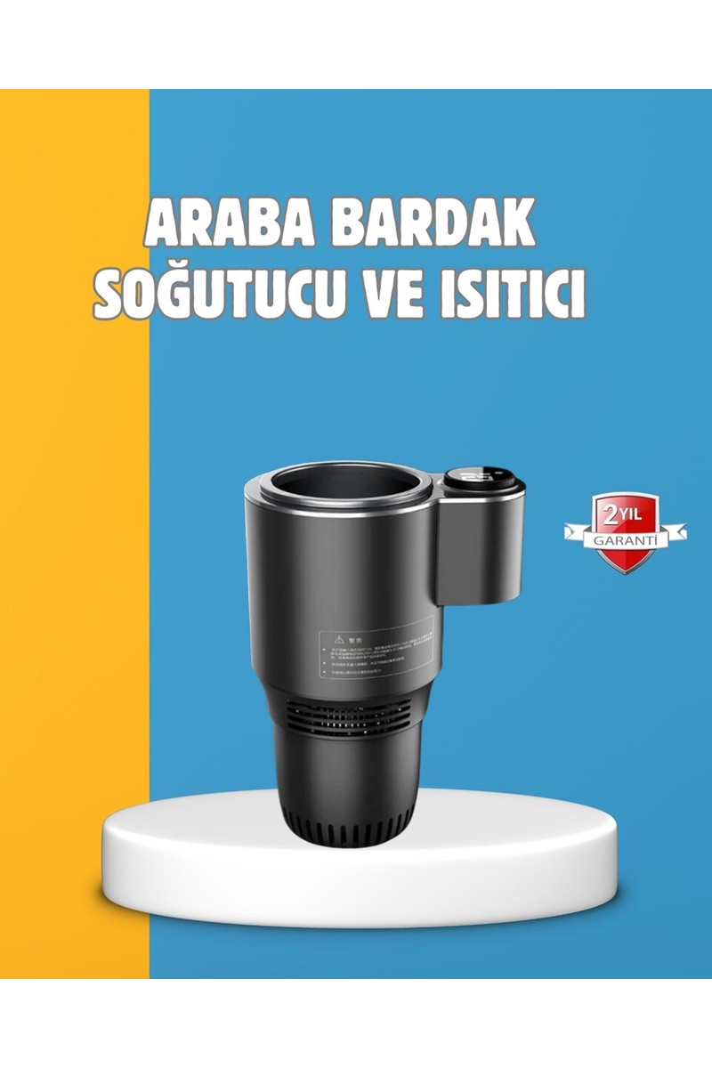 Uravas Store Uravas Store Dijital Ekranlı Akıllı Bardaklık Araç Içi Termal Isıtıcı — 6. ürün görseli