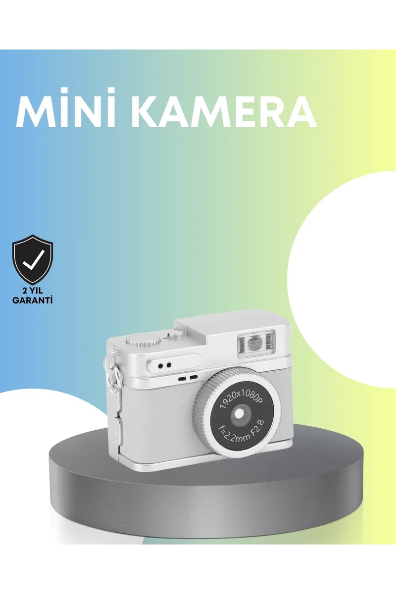 Uravas Store Mini Retro Dijital Kamera 1080P Full Hd Dahili 128GB Hafızalı