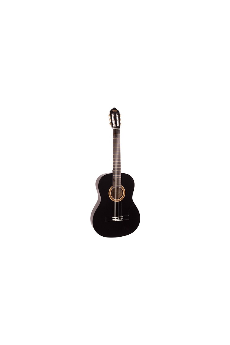 Valencia VC104TBK Siyah Klasik Gitar 4/4 (Sap Çelik+Kılıf)