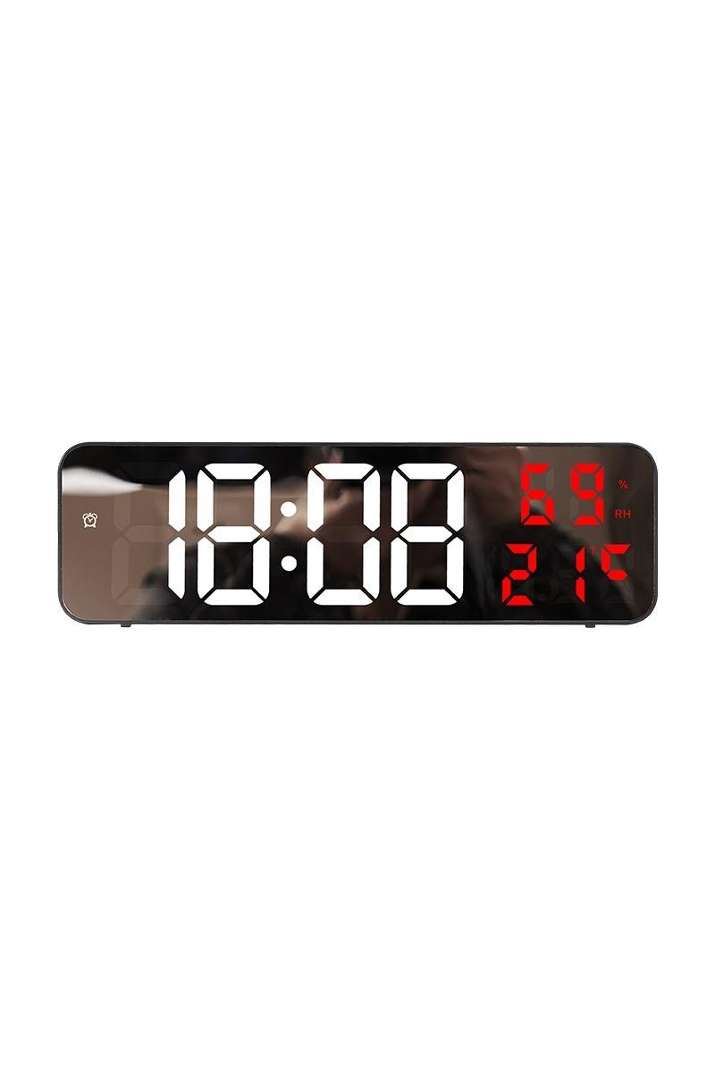 Valkyrie Nem Ölçer Dereceli LED Duvar ve Masa Alarm Saati Kırmızı