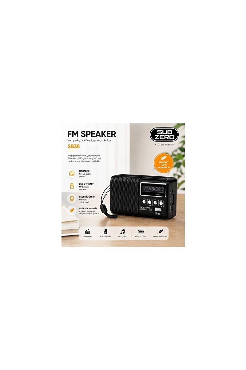 Velmora Velmora Taşınabilir Fm Radyo ve Mini Hoparlör ile Müzik Keyfi | DVD & Blu - Ray Oynatıcı — 2. ürün görseli