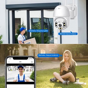 Ventus Ventus iCSee 360 Dönebilen Kablosuz Wifi Ip Kamera Speed Dome 1080p FullHD Gece Görüşlü Hareketli — 4. ürün görseli
