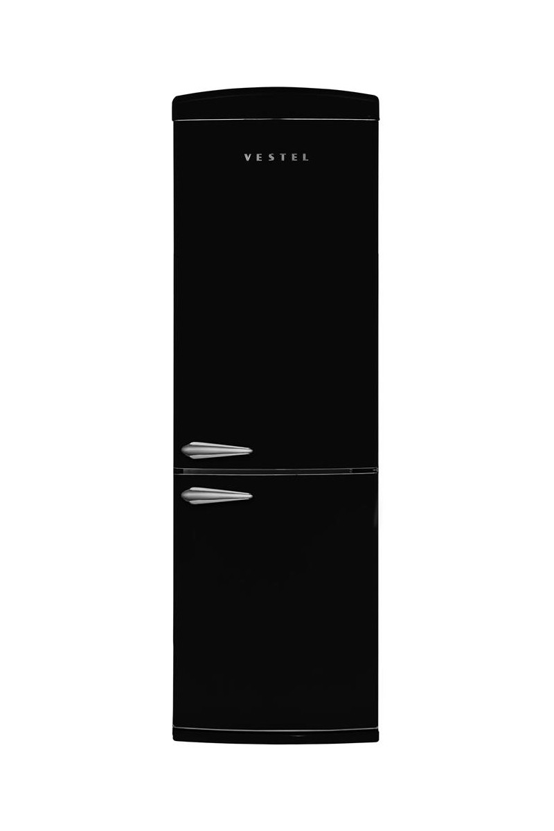 Vestel Retro NFK37201 Siyah Buzdolabı