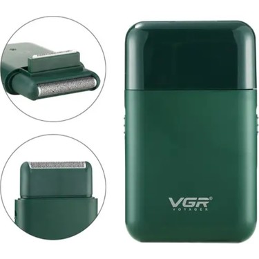 Vgr Vgr V-390 Sıfır Sakal ve Yanak USB Şarjlı Traş Makinesi Yeşil Kablosuz Kullanım — 2. ürün görseli