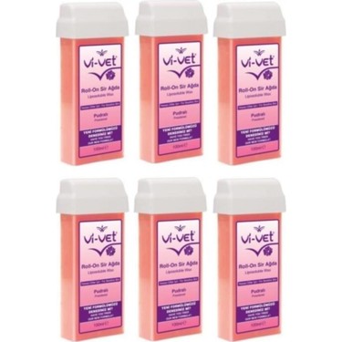 Vi-Vet Vi-Vet Pudralı Kartuş Sir Ağda 100 ml Roll-On Hassas Ciltlere Özel Yeni Formül 6'lı fiyatı ve görseli