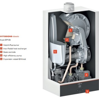 Viessmann Viessmann Vitodens Classic 25 kW Yoğuşmalı Kombi (Baca — 2. ürün görseli