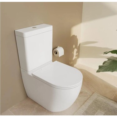 VitrA Vitra Vitra S55 Smoothflush Kanalsız Duvara Tam Dayalı Klozet Rezervuar Seti (Yavaş Kapanır Kapak — 3. ürün görseli