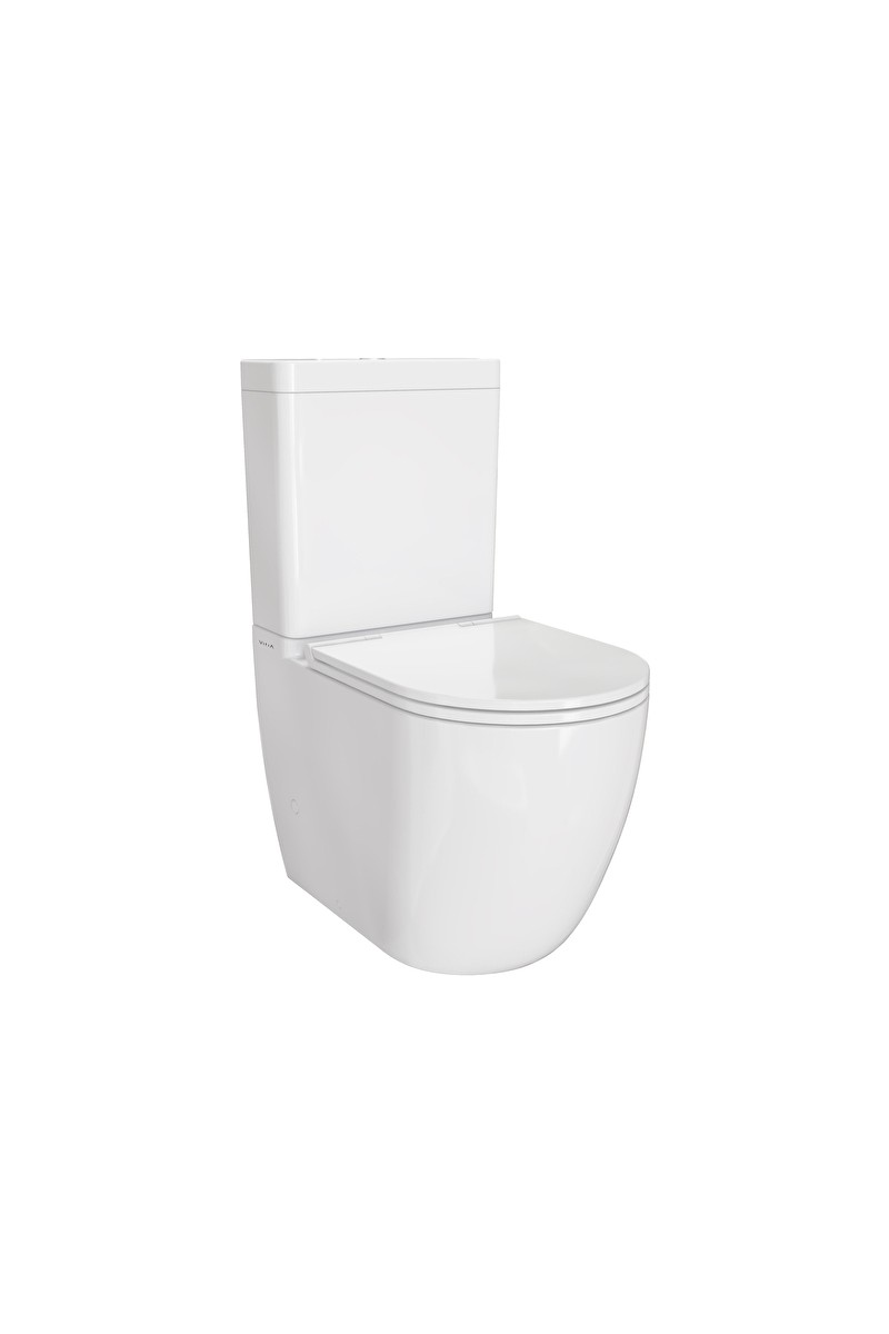 VitrA Vitra Vitra S55 Smoothflush Kanalsız Duvara Tam Dayalı Klozet Rezervuar Seti (Yavaş Kapanır Kapak — 4. ürün görseli