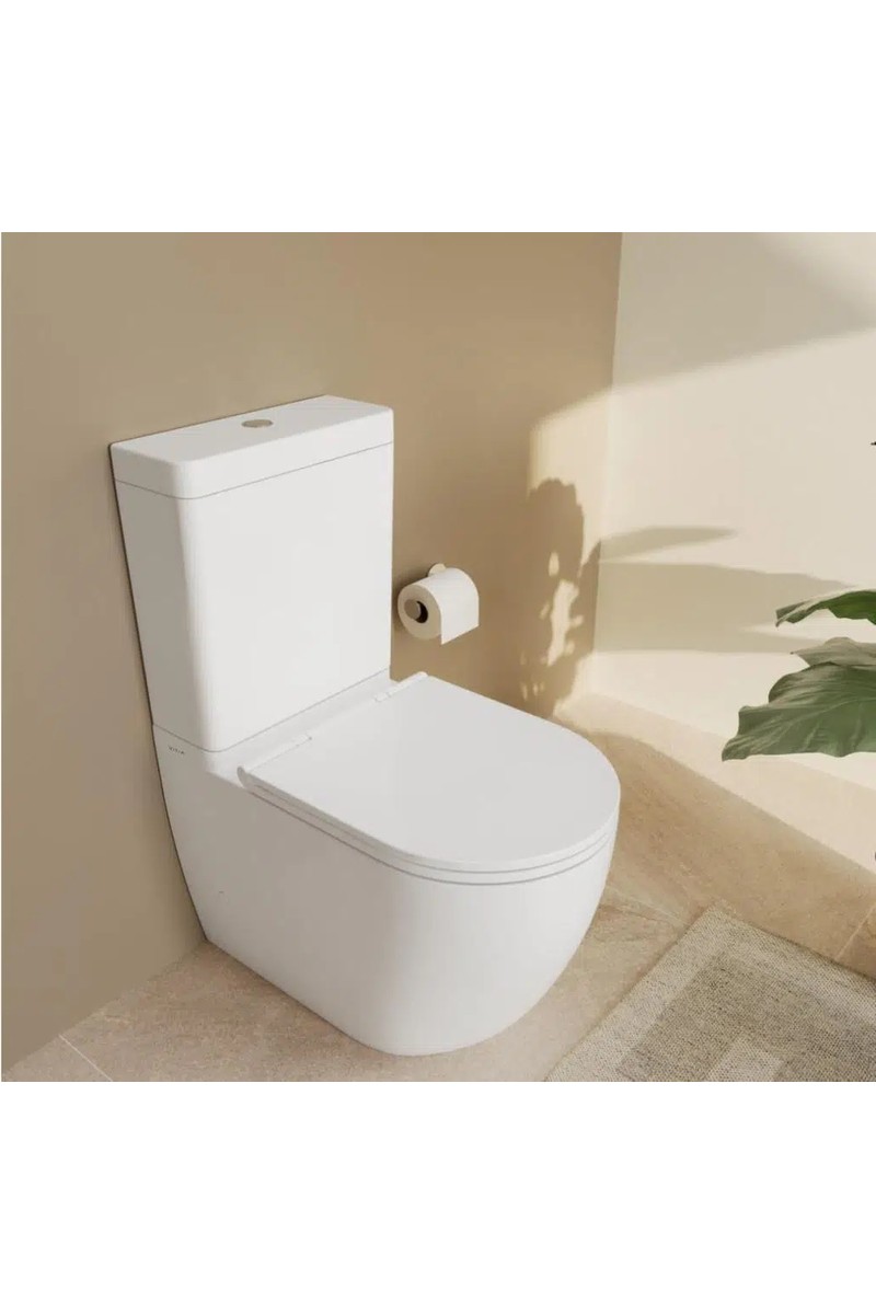 VitrA Vitra Vitra S55 Smoothflush Kanalsız Duvara Tam Dayalı Klozet Rezervuar Seti (Yavaş Kapanır Kapak — 6. ürün görseli