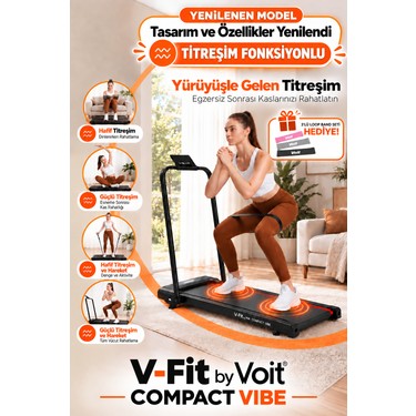 Voit Voit Compact Vibe Katlanabilir Titreşimli Koşu Bandı Eğimi Ayarlı Brushless Motor Loop Bant Seti fiyatı ve görseli