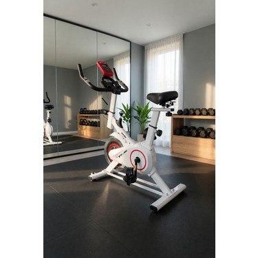 Voit V-Fit By Voit HB101 Beyaz Spin Bike Taşınabilir, Direnci Ayarlanabilir, Elden Nabız Ölçer, Sessiz — 3. ürün görseli