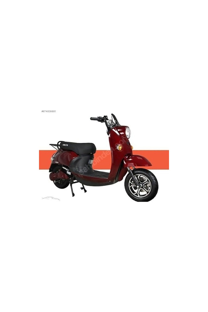 Volta Volta Vs2 Kırmızı Elektrikli Motosiklet 72 V20 Ah Batarya ile 3 Tekerlekli Yüksek — 4. ürün görseli