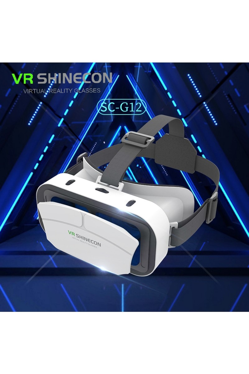 VR SHINECON G12 3D Sanal Gerçeklik Gözlüğü Siyah 4.5-7.0 Inch Geniş Ekran Desteği ile Konforlu Kullanım
