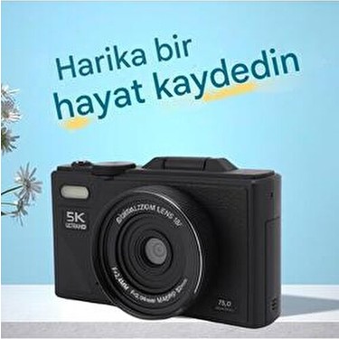 Wair Teknoloji Wair Teknoloji 5K Ultra HD Vlog Kamera 75MP Wifi 18X Zoom Özellikleri ile Yüksek — 3. ürün görseli