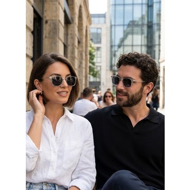 Watch of Royal Watch of Royal Unisex Güneş Gözlüğü Transparan Gri UV 400 Filtreli Asetat — 6. ürün görseli