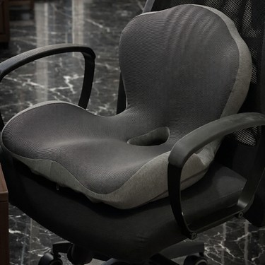 Whiteblanco WHITEBLANCO Viviendo Gri Comfort Plus Araç Ofis Oturma ve Sırt Dayama Yastığı Visko Ortopedik — 3. ürün görseli