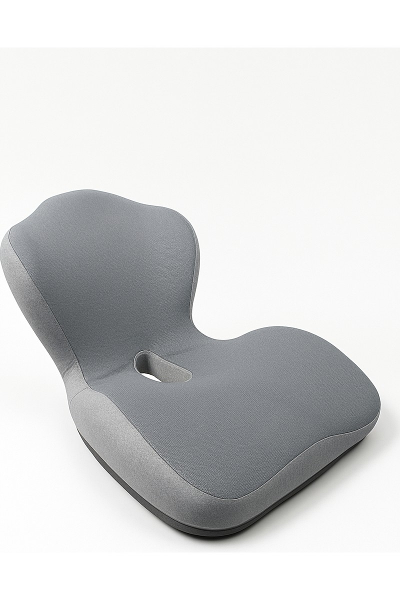 Whiteblanco WHITEBLANCO Viviendo Gri Comfort Plus Araç Ofis Oturma ve Sırt Dayama Yastığı Visko Ortopedik — 5. ürün görseli